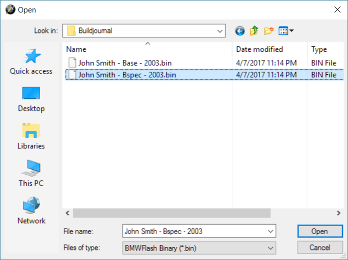 BMWFlash BIN Tutorial DIY