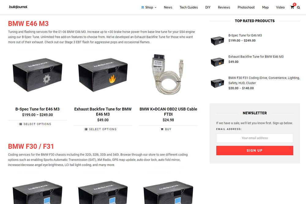 Buildjournal Tuning Labs Store