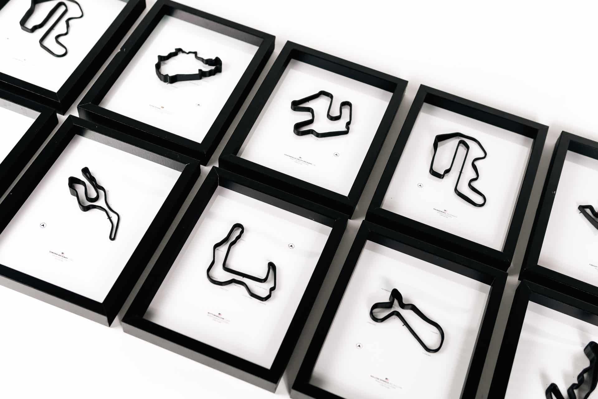3D Race Track Wall Art Sculptures